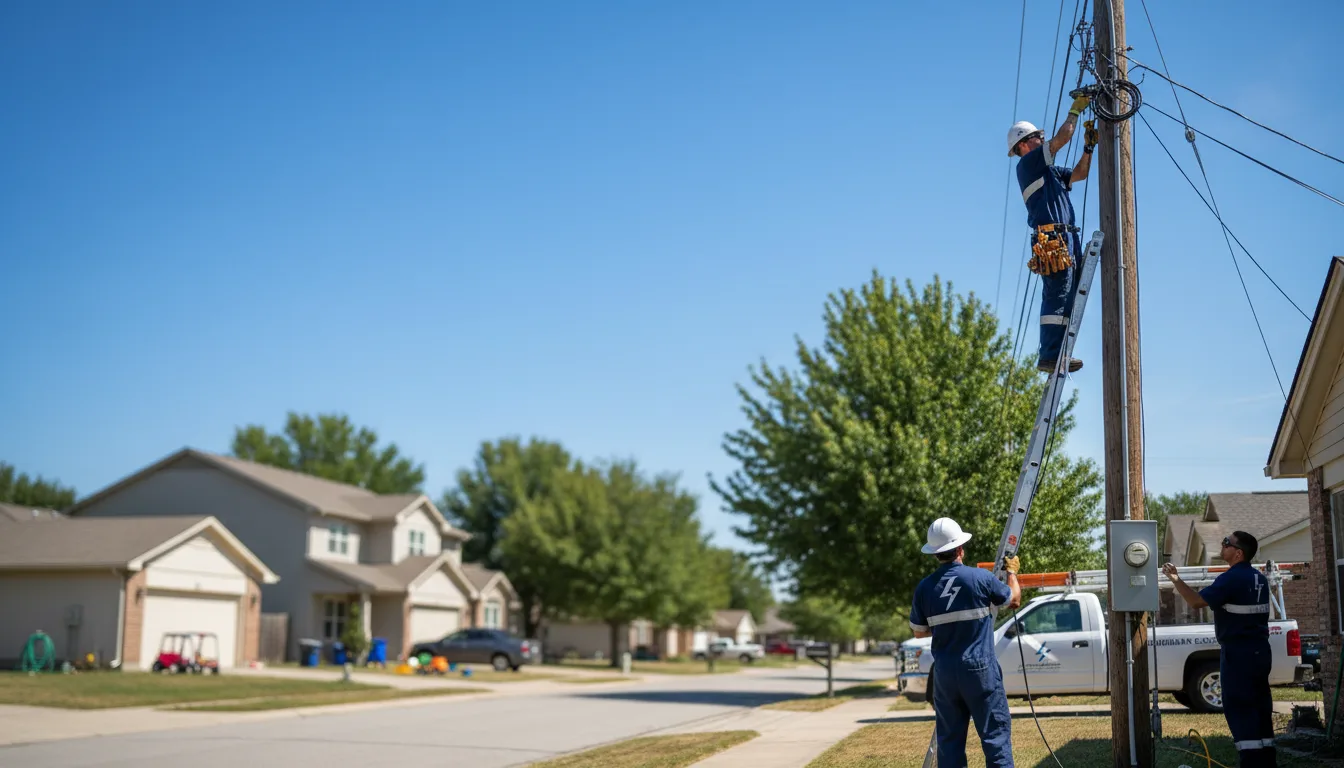Residential electrician providing installation services in Oakdale, CT